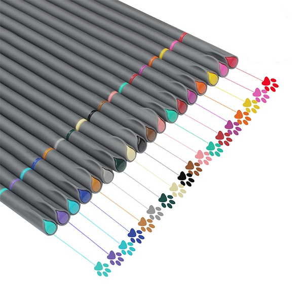 Colored Pens, Fineliner Porous Fine Point Pens, Fine Tip Drawing
