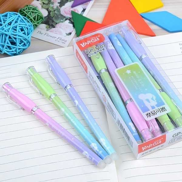 1/2/4Pcs 0.38MM Erasable Pen Needle Gel Pen Black Blue Ink Neutral Pen ...