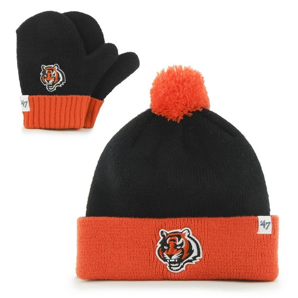 Cincinnati Bengals Fleece Hat & Mitten Gift Set Newborn baby