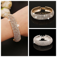 Crystal Bracelet, Bling, Jewelry, Chain