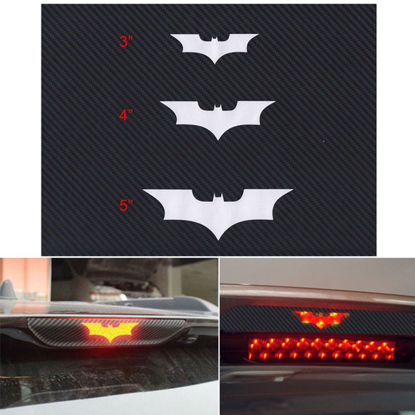 Auto Adhesive Vinyl Stop Brake Car Batman Decal Tail Light Sticker 3D  Carbon Fiber | Wish