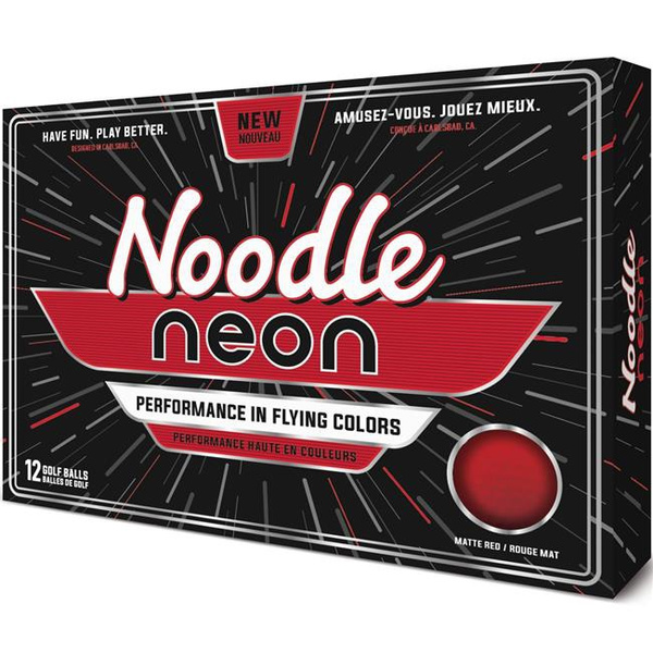 noodle neon red golf balls