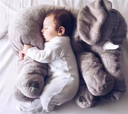Cute Plush Elephant Toy Kids Sleeping Back Cushion Elephant Placate Doll Stuffed Plush Pillow Birthday Gift