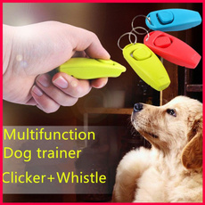 Multi-function Pets，Clicker Whistle Dog Trainer Clicker Dog Flute + Clicker Pet Training