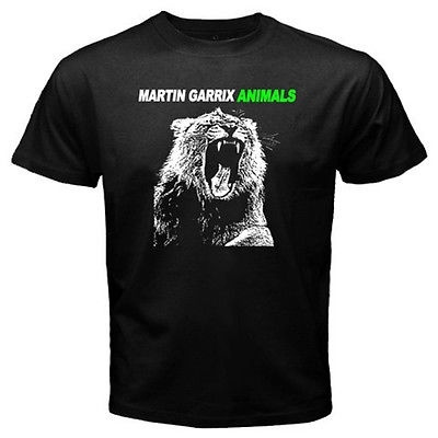 Martin Garrix Animals Logo T Shirts Electro House Music Men's Black T-Shirt  | Wish