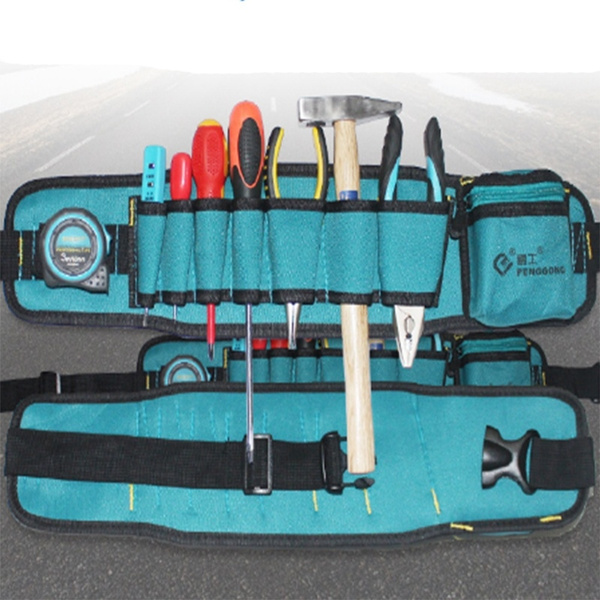 Multifunction Hardware Canvas Tool Bag Electrician Canvas Belt Pocket