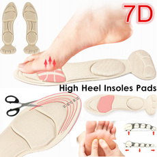 1 Pair Memory Foam Insoles Massage Adjust Shoe Code High Heel Insoles Pads Non-slip Sweat Absorbent Breathable Insole Heel Placards