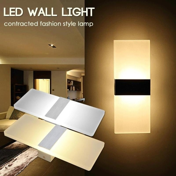 Modern LED Wall Light Up Down Cube Indoor Outdoor Sconce Lighting Lamp Fixture 