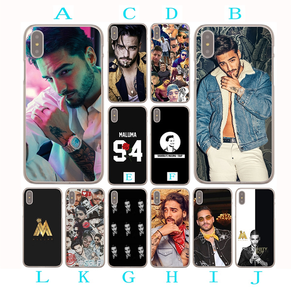 N112 Maluma famous Singer Hard Case for iPhone X Xr Xs Max or 10 8 7 6 6S Plus 5 5S SE 5C 4 4S 7Plus 8Plus