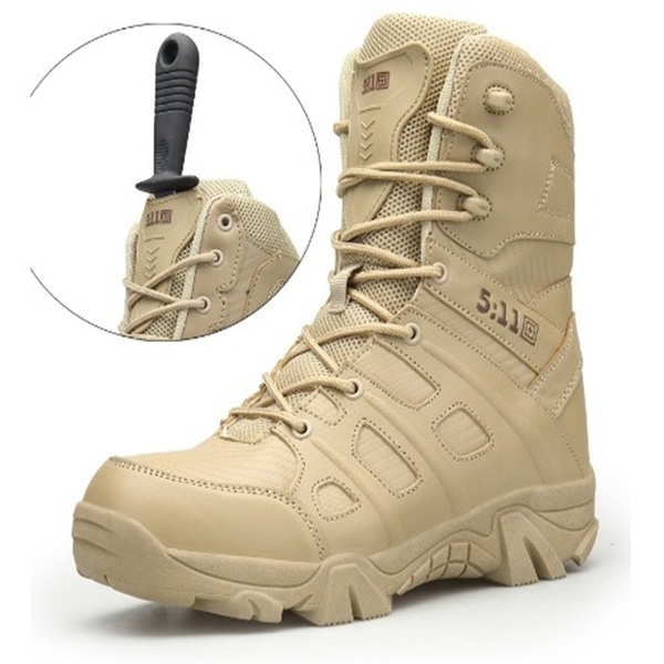 2018 nuevas botas tácticas militares para hombre, botas de combate de  senderismo impermeables, botas de trabajo con cremallera lateral con punta  de comp del ejército | Wish