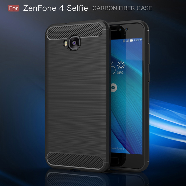 JUPOW] Capa para ASUS ZenFone 4 Selfie Capa de silicone macia Fibra de  carbono Capa para Asus ZenFone 4 Selfie | Wish