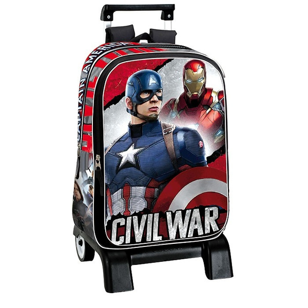 Sac dos roulettes Captain America Civil War 43 CM trolley Haut