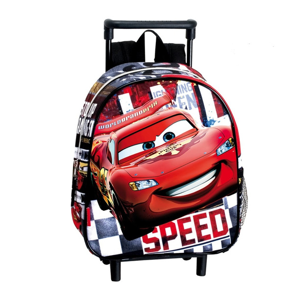 Sac dos roulettes maternelle Cars Disney Speed 28 CM trolley Cartable