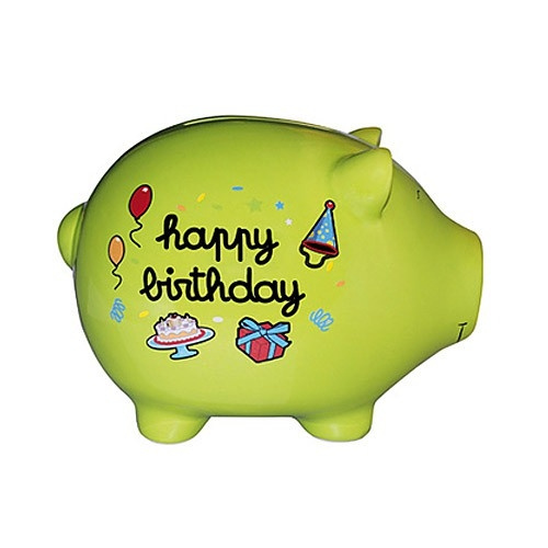 Tirelire Cochon Geante Anniversaire Wish