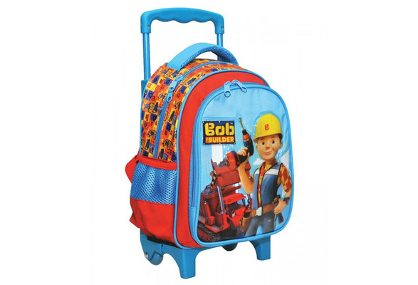 bob the builder mini backpack Classic Wendy & Scoop Blue Party Loot Plastic Gift Bag Out Containers Have Sprouted Legs And Are Trying To Escape Bob the Builder Backpack -