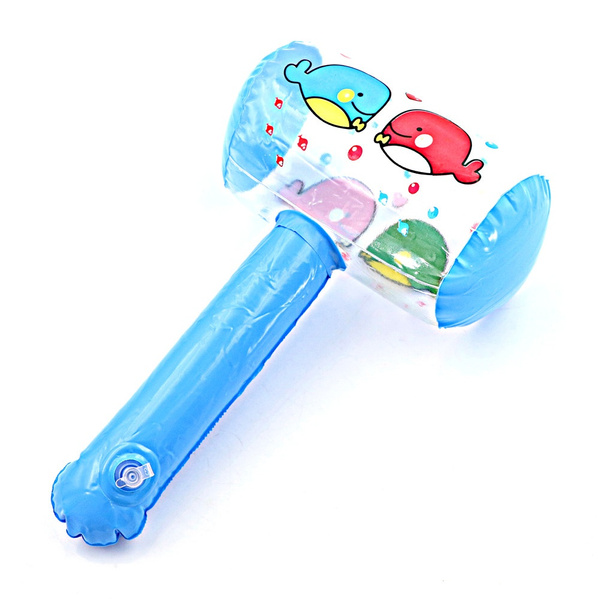 Cartoon Inflatable Hammer Air Hammer With Bell Kids Children Blow Up Toys HICA 
