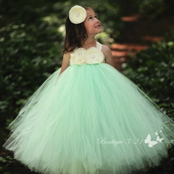 Mint green kids clearance dress