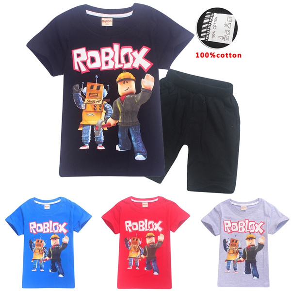 ROBLOX Children's Short Sleeve T-shirt Cotton Summer Children