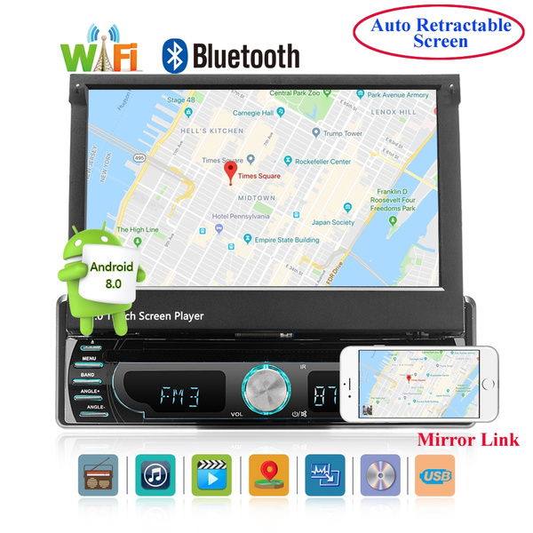 RRRRADIO 1 Din Android 8.0 wifi Audio 7" HD Touch Screen Bluetooth DVD