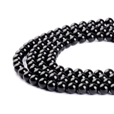 8MM, naturalblackobsidian, Smykker, obsidiangemstonebead