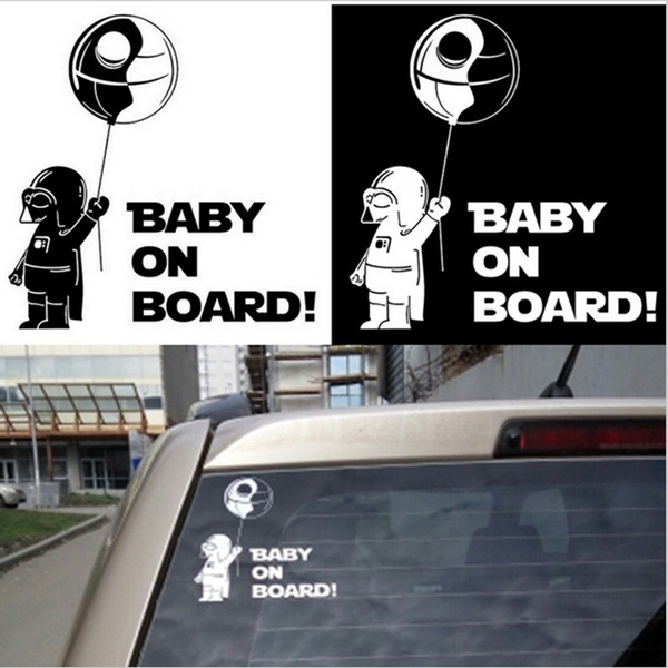 Creative Avertissement Autocollants Bebe A Bord Darth Vader Star Wars Voiture Autocollant Decal Fenetre Camion Vinyle Autocollant De Voiture Decoration Wish