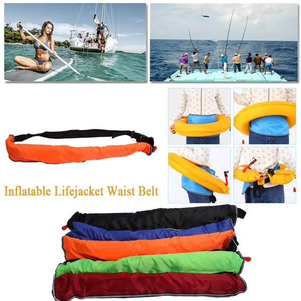 Life Jacket Belt Manual Inflatable Vest Belt Pack with Reflective Tapes