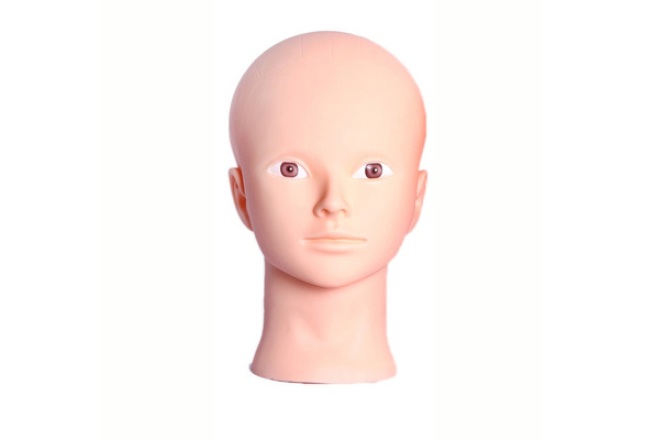 Model head, fake head, wig, bald head, doll head, soft rubber head