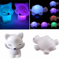 7 Changing Colors Lovely Fox Turtle Shape LED Night Light