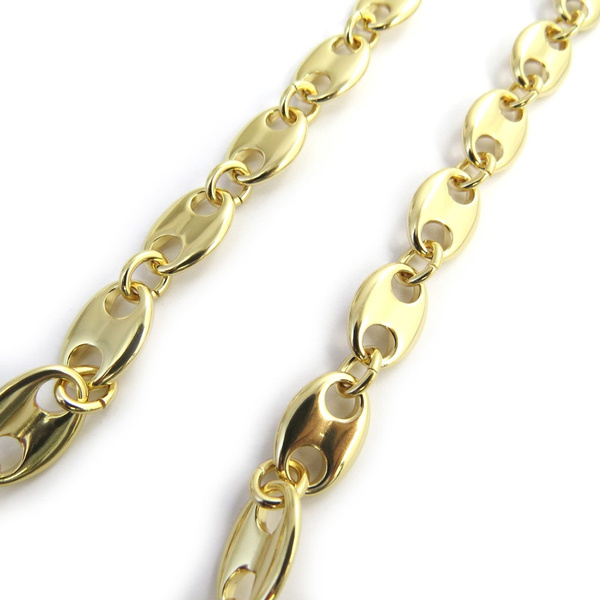 Les Tresors De Lily N2764 Chaine Plaque Or Grain De Cafe 55 Cm 11 Mm Gold Plated Chain Grain De Cafe 55 Cm 21 65 11 Mm 0 43