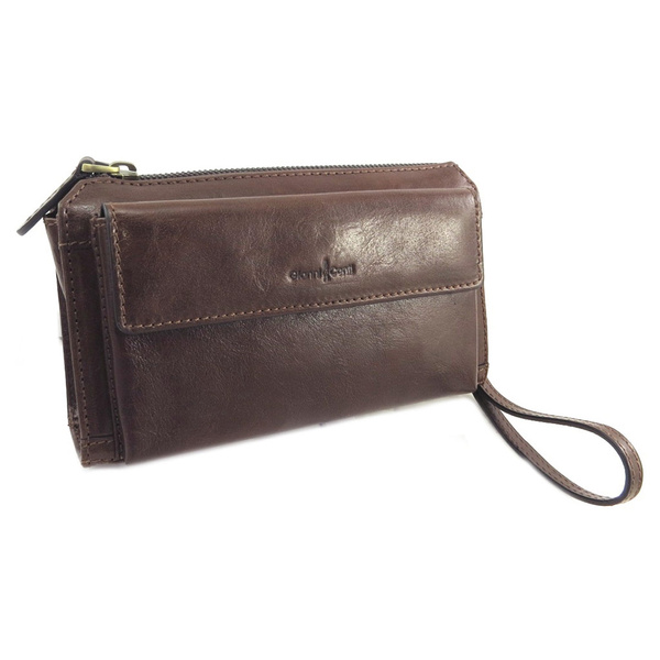 Pochette homme cuir discount marron