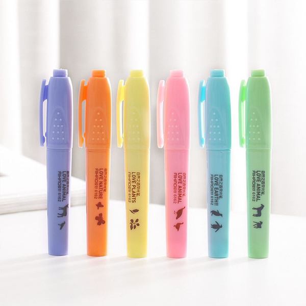 Highlighter Maker Fluorescent Office Line School Highlighter Pen ...