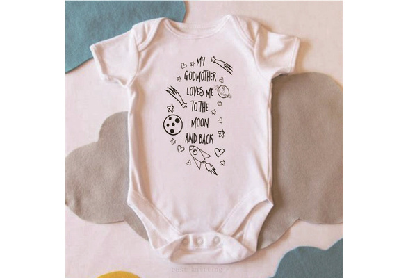 Im Going to Love Whales When I Grow Up Just Like My Godmother Baby Romper