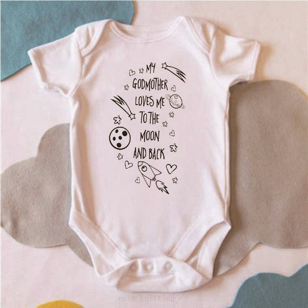 Im Going to Love Whales When I Grow Up Just Like My Godmother Baby Romper