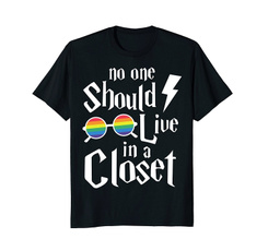 nooneshouldliveinaclosettshirt, rainbow, Funny T Shirt, Shirt