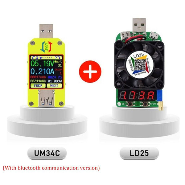 Android APP UM34C USB 3.0 Type-C Voltage Current Meter Tester  battery charge 