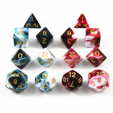 Multi-Sided Dice Set 7pc/set Digital Dice for Board Game