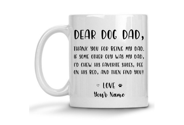 fathers day mug from dog
