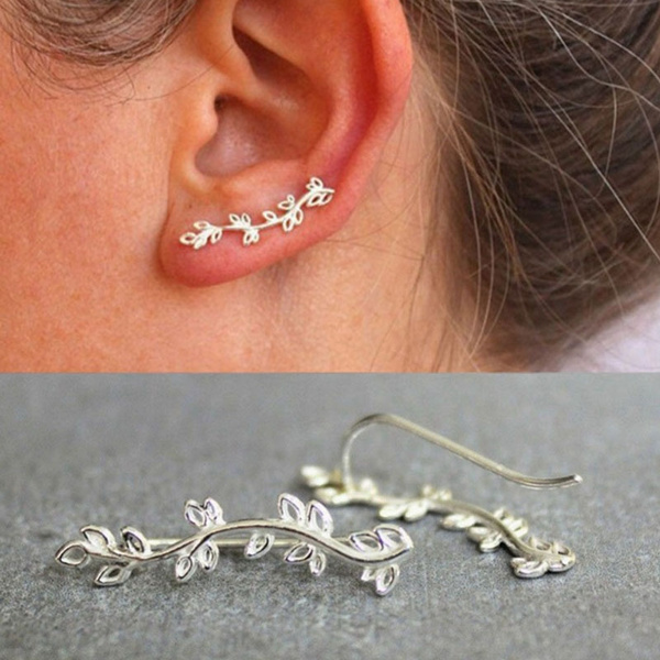 The Ivy Vine Ear climber earrings (Sterling Silver) | Circle Circle Jewelry