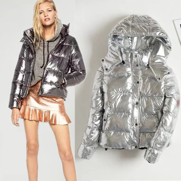 Silver winter shop coat