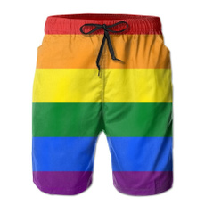 rainbow, Polyester, Shorts, pants