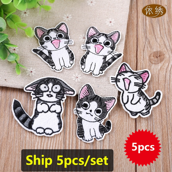 Cute Embroidered Sew On / Iron On Patches Set Badge Bag Fabric Applique  Craft