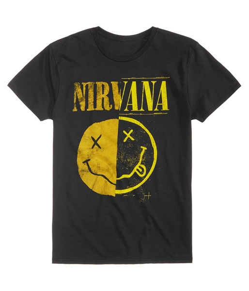 New World Mens Nirvana Graphic T-Shirt 