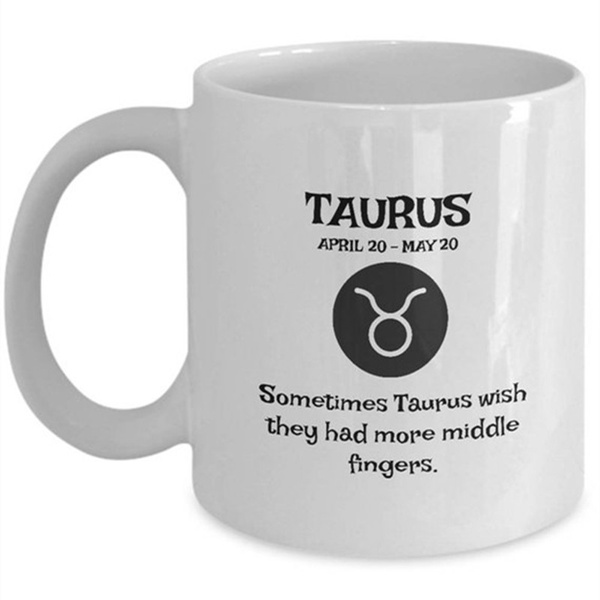 Taurus Zodiac Sign NEW Enamel Tea Mug 10 ozWellcoda