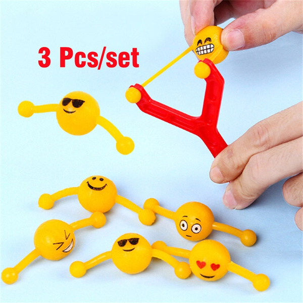 Lot De 20 Pistolet Caca Avec 16 Balles Emoji – Lance-pierre Collant – Blague Anniversaire – Enfant Et Adulte – Couleurs Aléatoires
