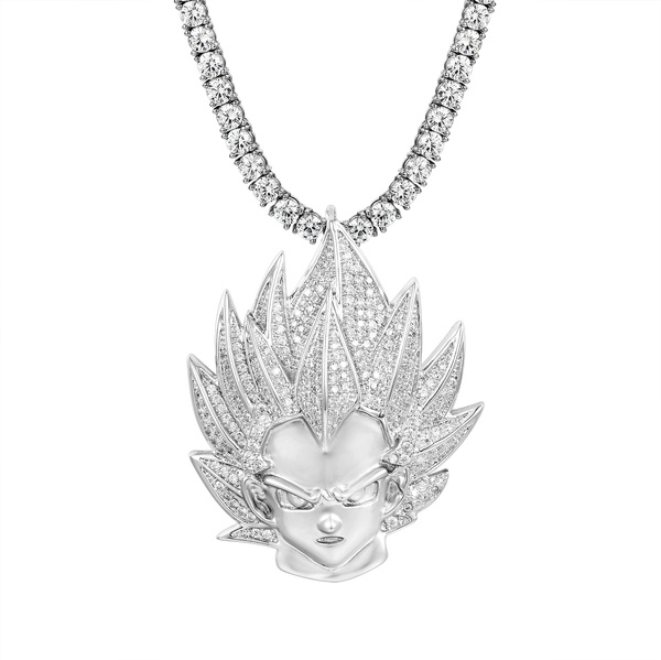 Vegeta hot sale diamond pendant