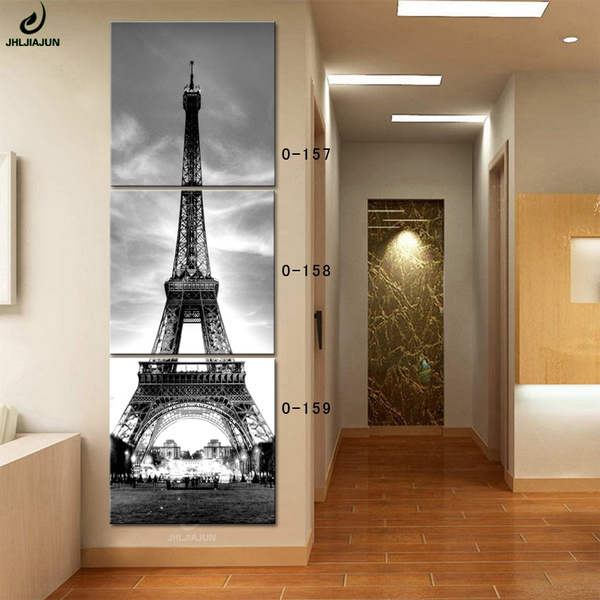 Modular Pictures Paris Art Canvas Eiffel Tower Painting 3 Panel Paintings  on the Wall Cuadros Decoracion Kids Poster Hd Print Canvas Painting | Wish