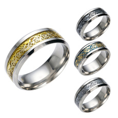 Steel, Fashion, wedding ring, Chinese