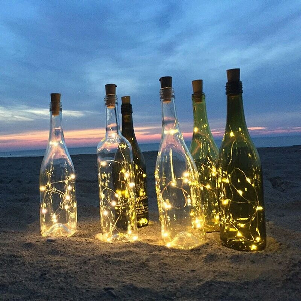 Gurilande lumineuse Bouchon de bouteille avec 5 LED, sur Close Up