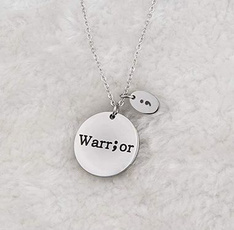 Personalized necklace, charmpendantnecklace, warriornecklace, Jewelry