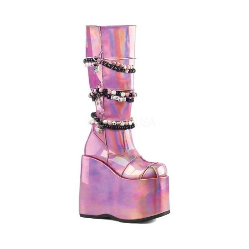 Demonia Women's Slay 301 Knee High Boot 